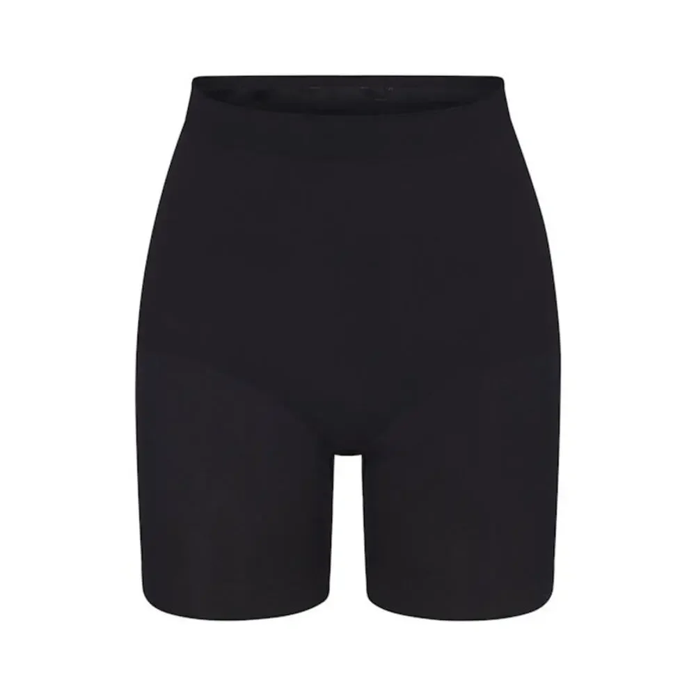 SKIMS SEAMLESS SCULPT Mid Thigh Short - Onyx Size S NWT #1988
